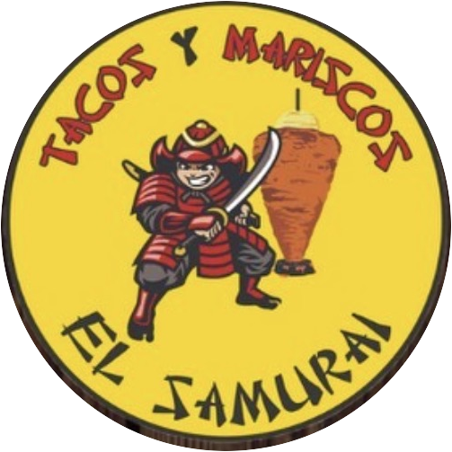 Tacos y Mariscos El Samurai circular logo